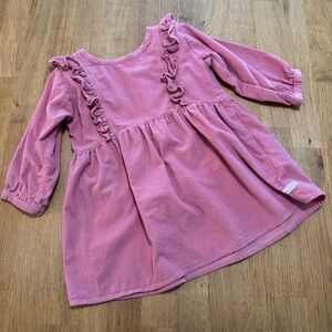 Ruffle Butts 4T Pink Corduroy Long Sleeve Dress
